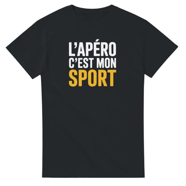 T shirt Apéro L'Apéro C'est Mon Sport - Idée Cadeau Original