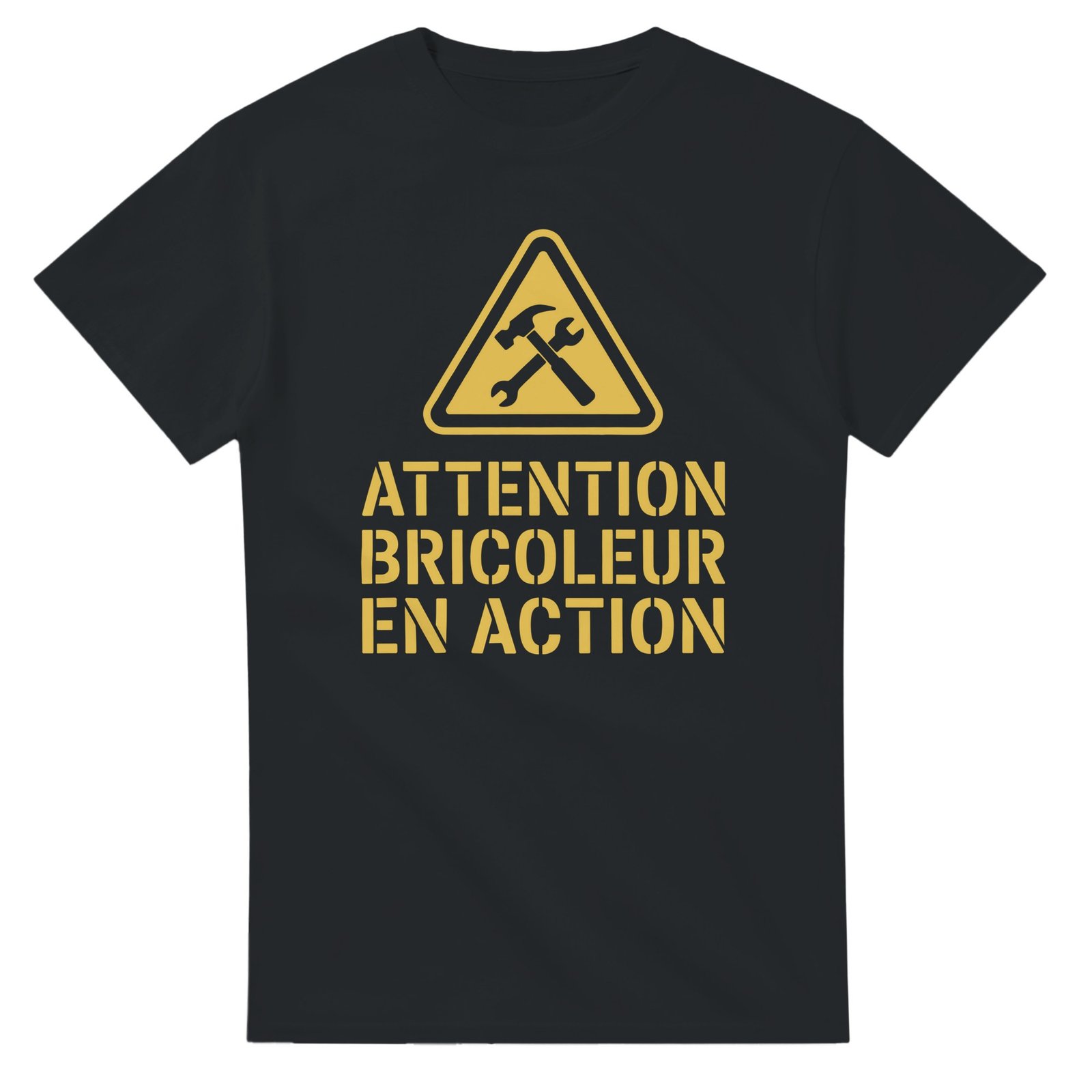 T shirt Attention Bricoleur en Action T shirt Attention Bricoleur en Action