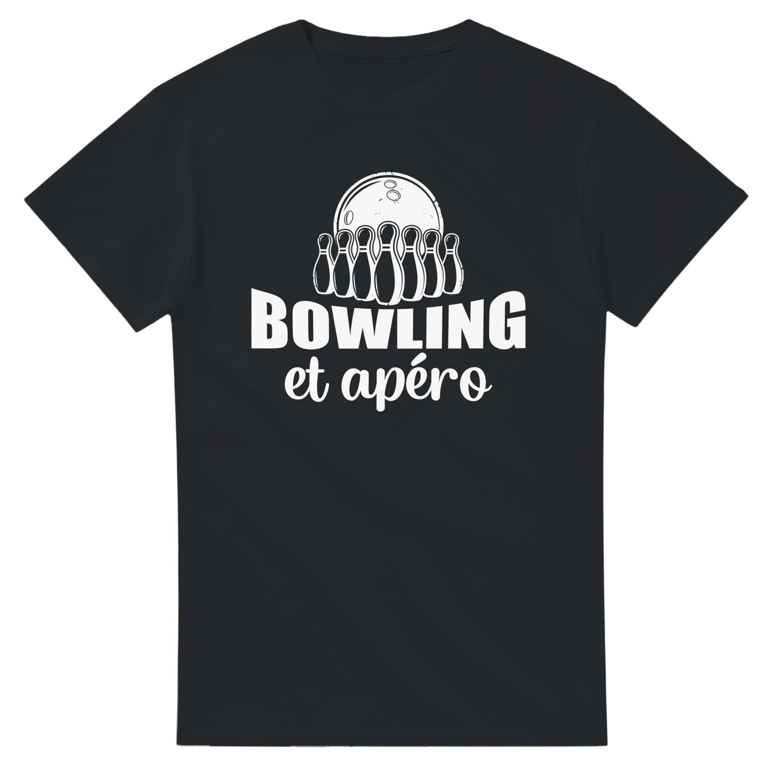 T shirt Bowling et apéro – Tee shirt Humour Anniversaire – Idée Cadeau Original Apéro