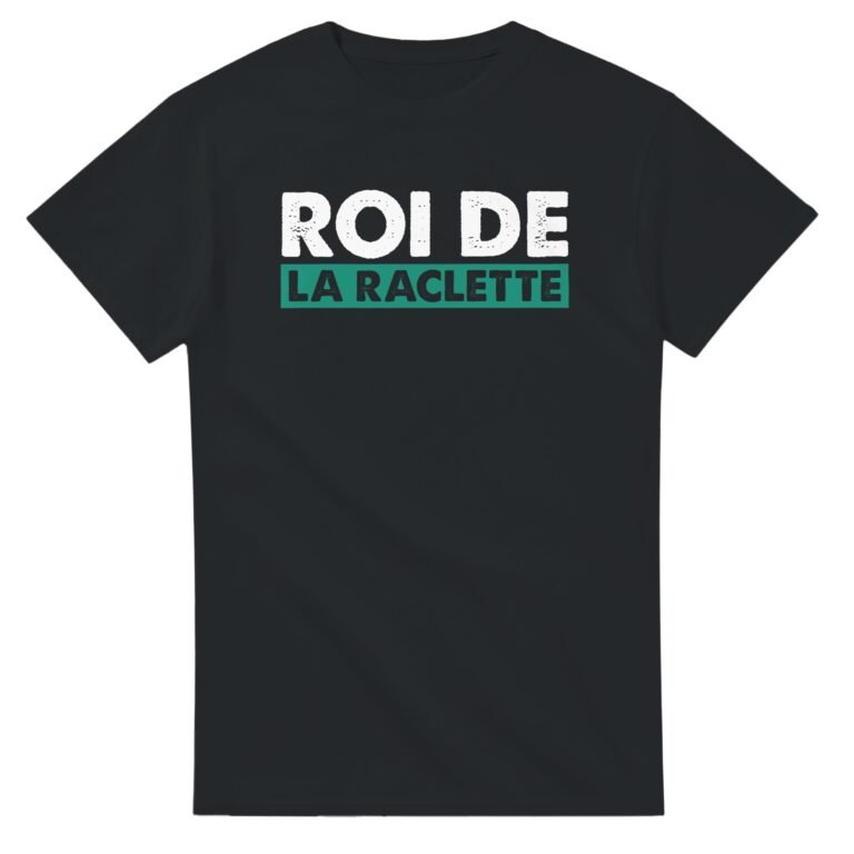 T shirt Homme Humour Roi de la raclette