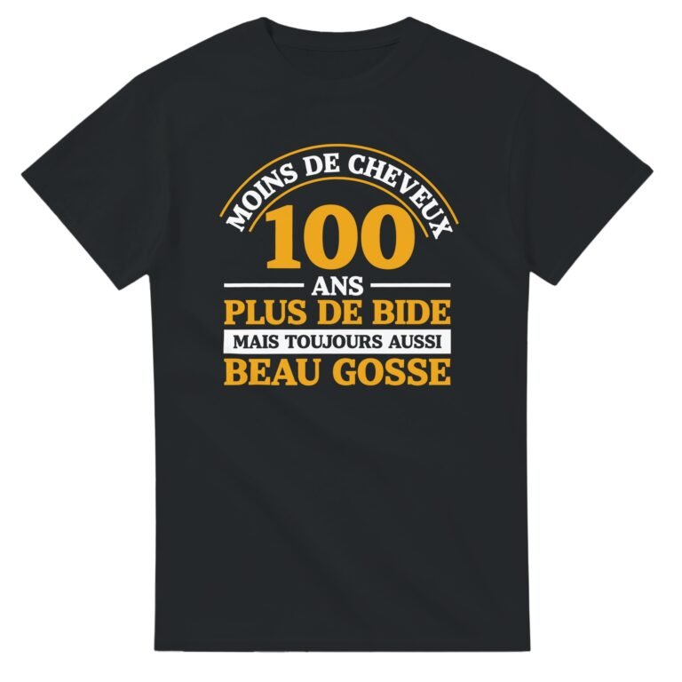 T shirt Moins de cheveux 100 ans
