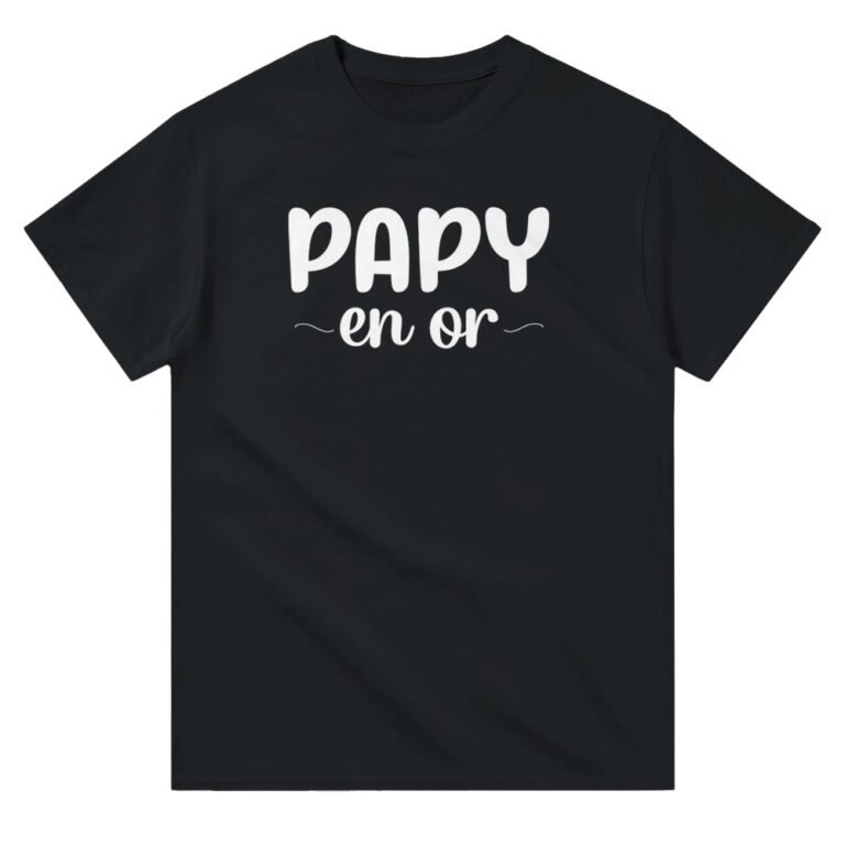 T shirt Papy en or