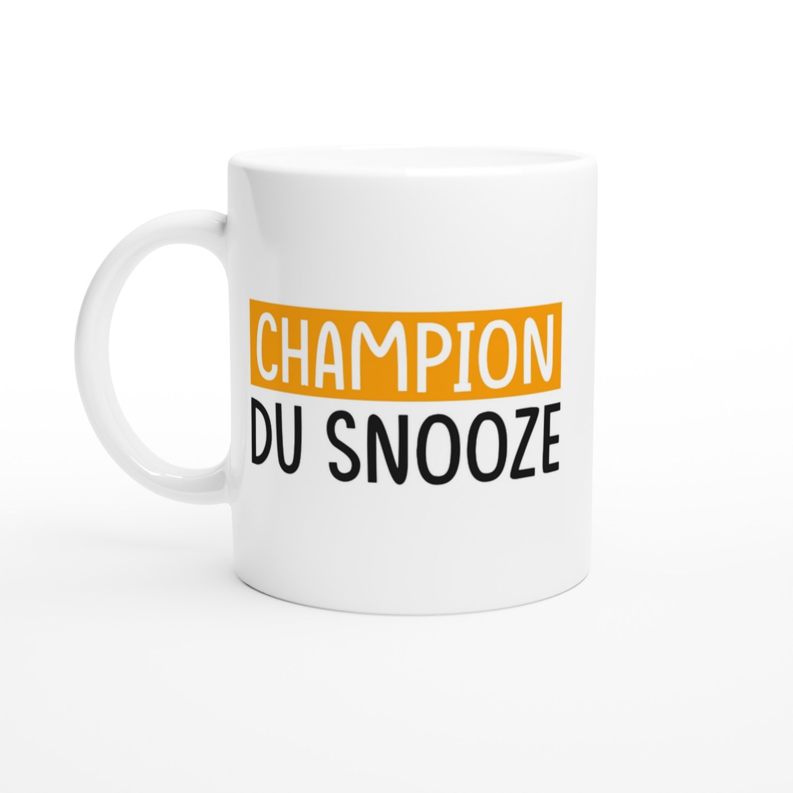 Tasse Humour Champion du Snooze