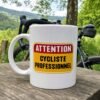 Mug Attention Cycliste Professionnel