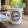Mug 65 ans anniversaire Officiellement 65 Ans Validé – Idée Cadeau Original