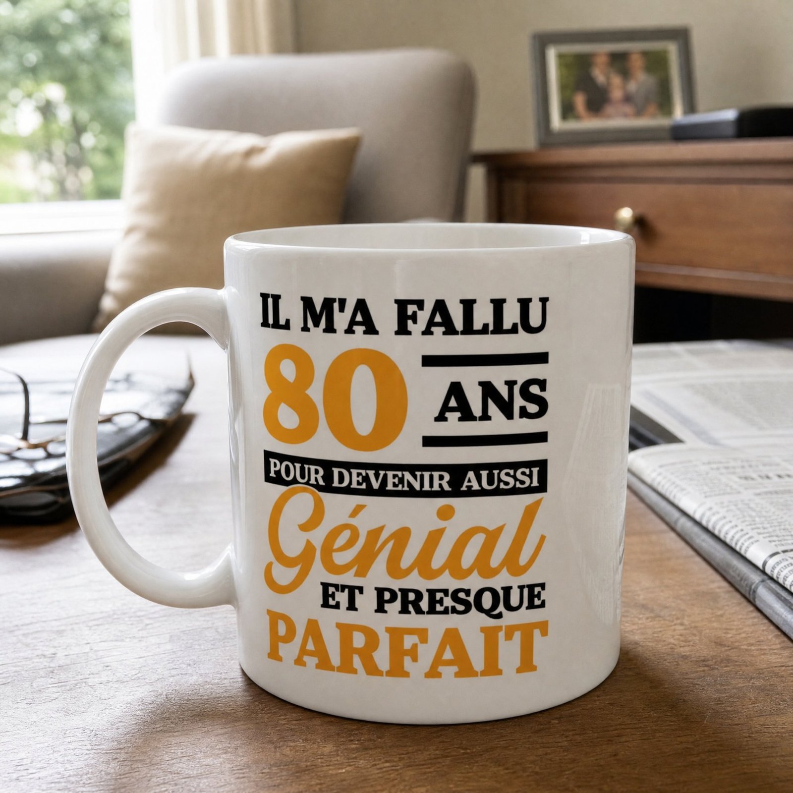 Mug Anniversaire 80 ans il m&rsquo;a fallu 80 ans – Idée Cadeau Original