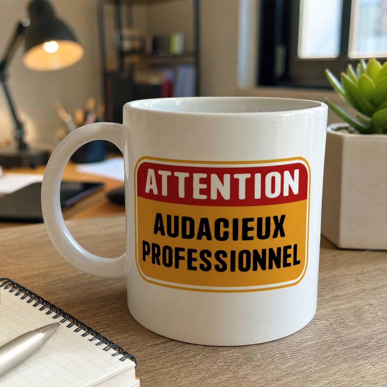 Mug Attention Audacieux Professionnel