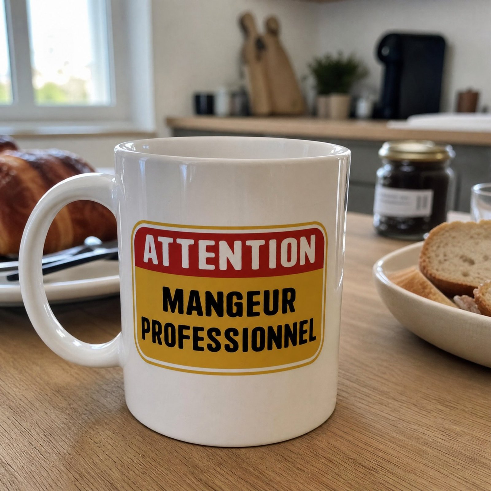 Mug Attention Mangeur Professionnel