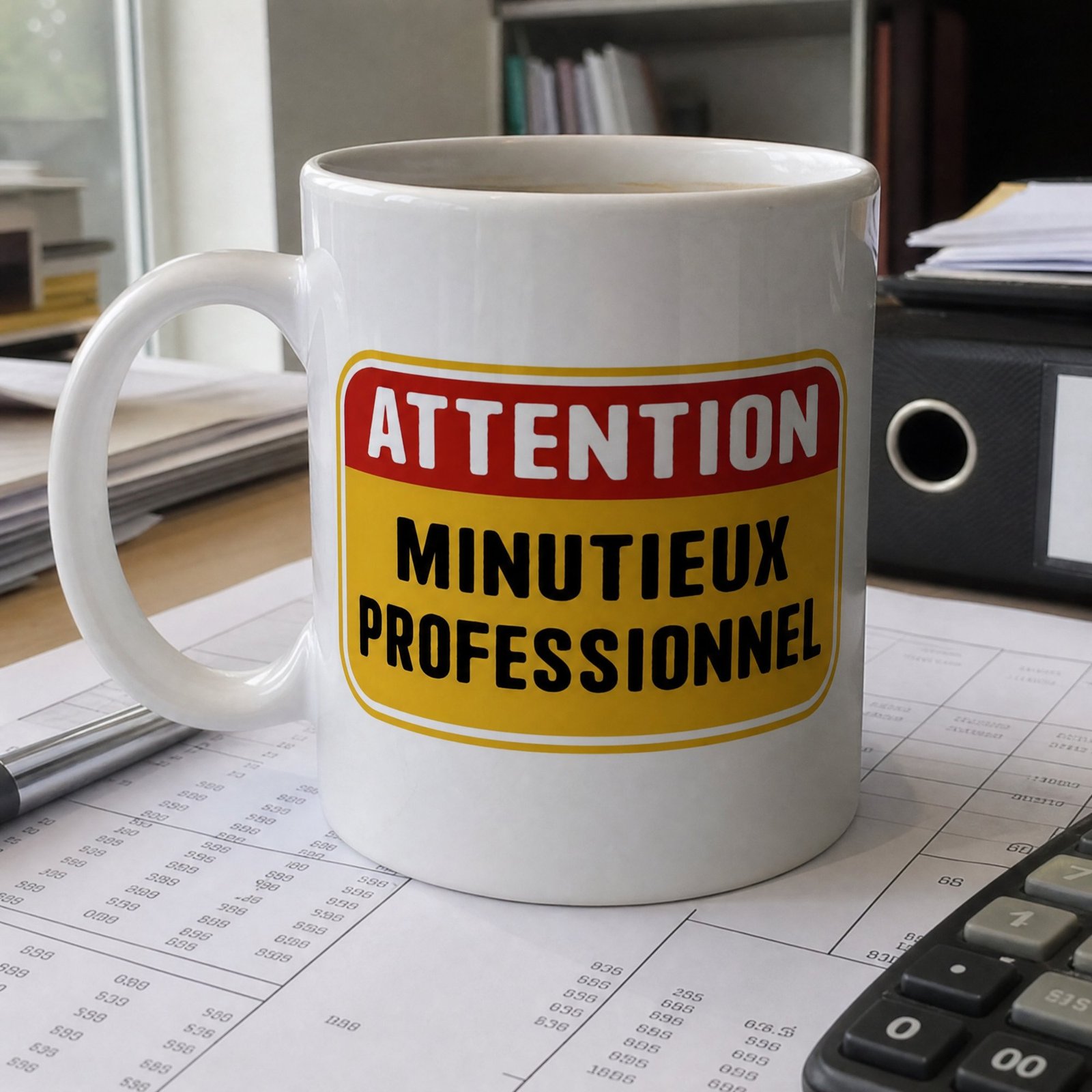 Mug Attention Minutieux Professionnel