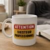 Mug Attention Sieste Professionnel