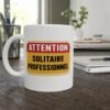 Mug Attention Solitaire Professionnel