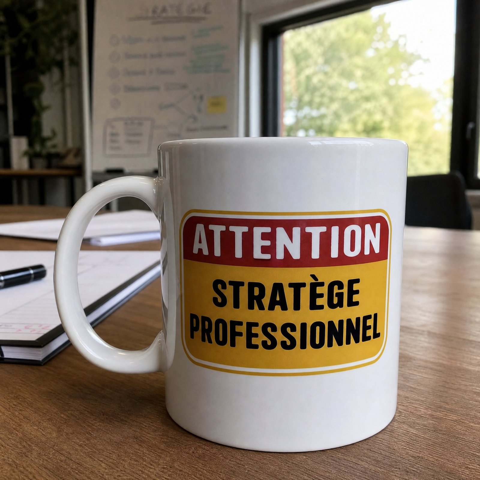 Mug Attention Stratège Professionnel