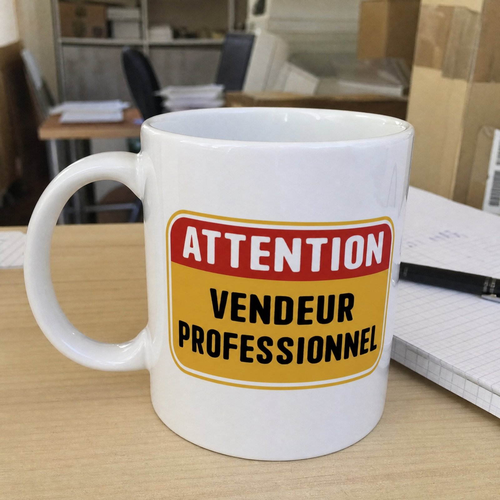 Mug Attention Vendeur Professionnel