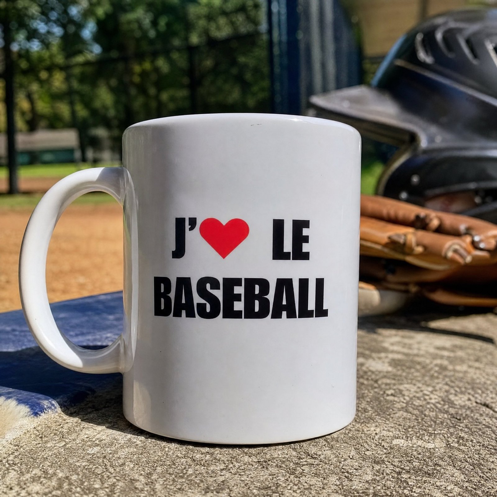 Mug Baseball j&rsquo;aime le baseball – Idée Cadeau Original