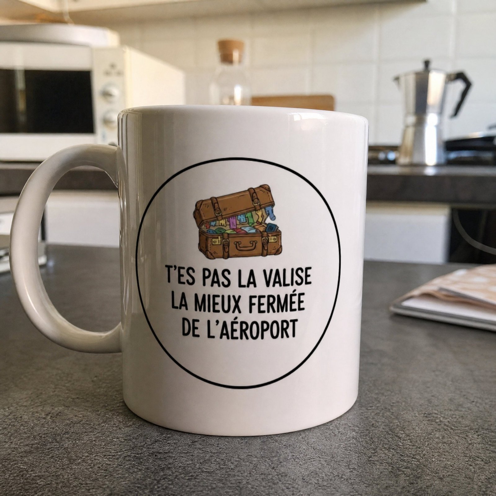 Mug Blague Humour Pas la valise