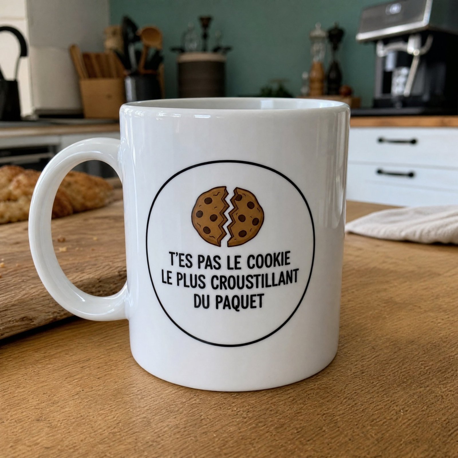 Mug Blague Humour T&rsquo;es pas le cookie le plus croustillant du paquet