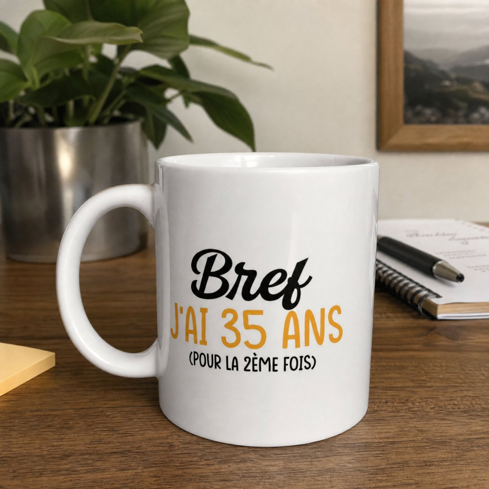 Mug Bref J&rsquo;ai 35 Ans – Idée Cadeau Original