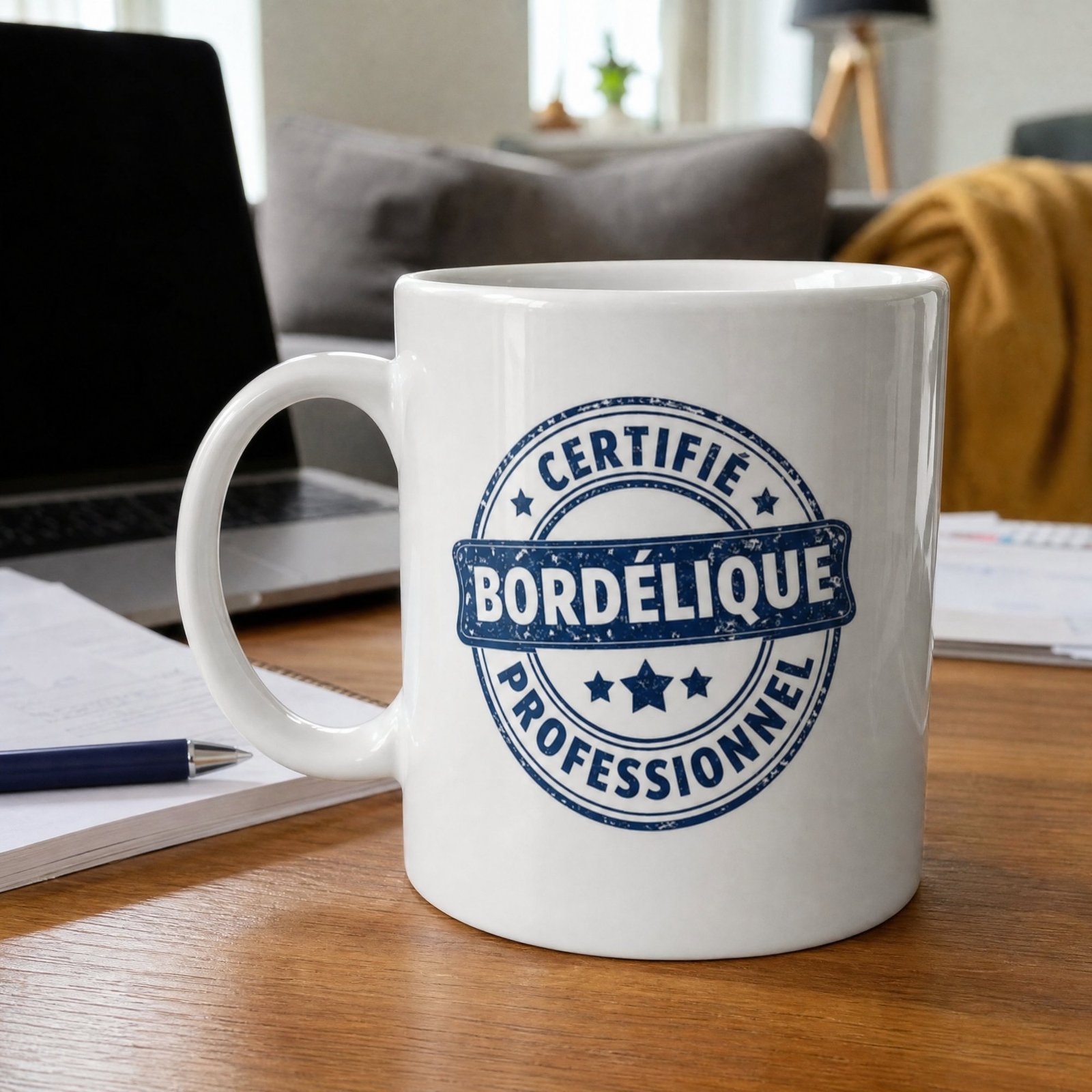 Mug Certifié Bordélique Professionnel