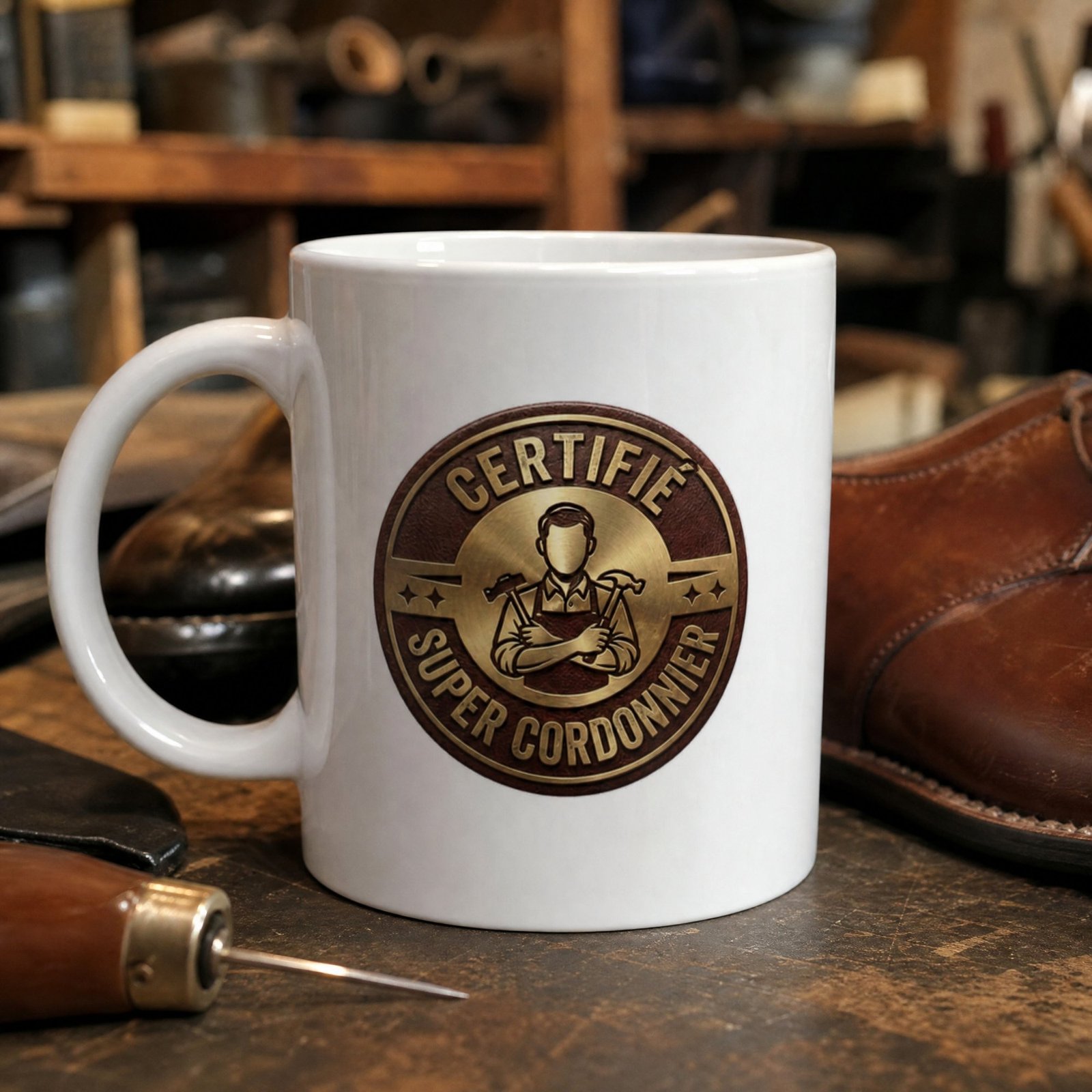 idee-cadeau-mug-certifie-super-cordonnier-2319 Mug Certifié Super Cordonnier