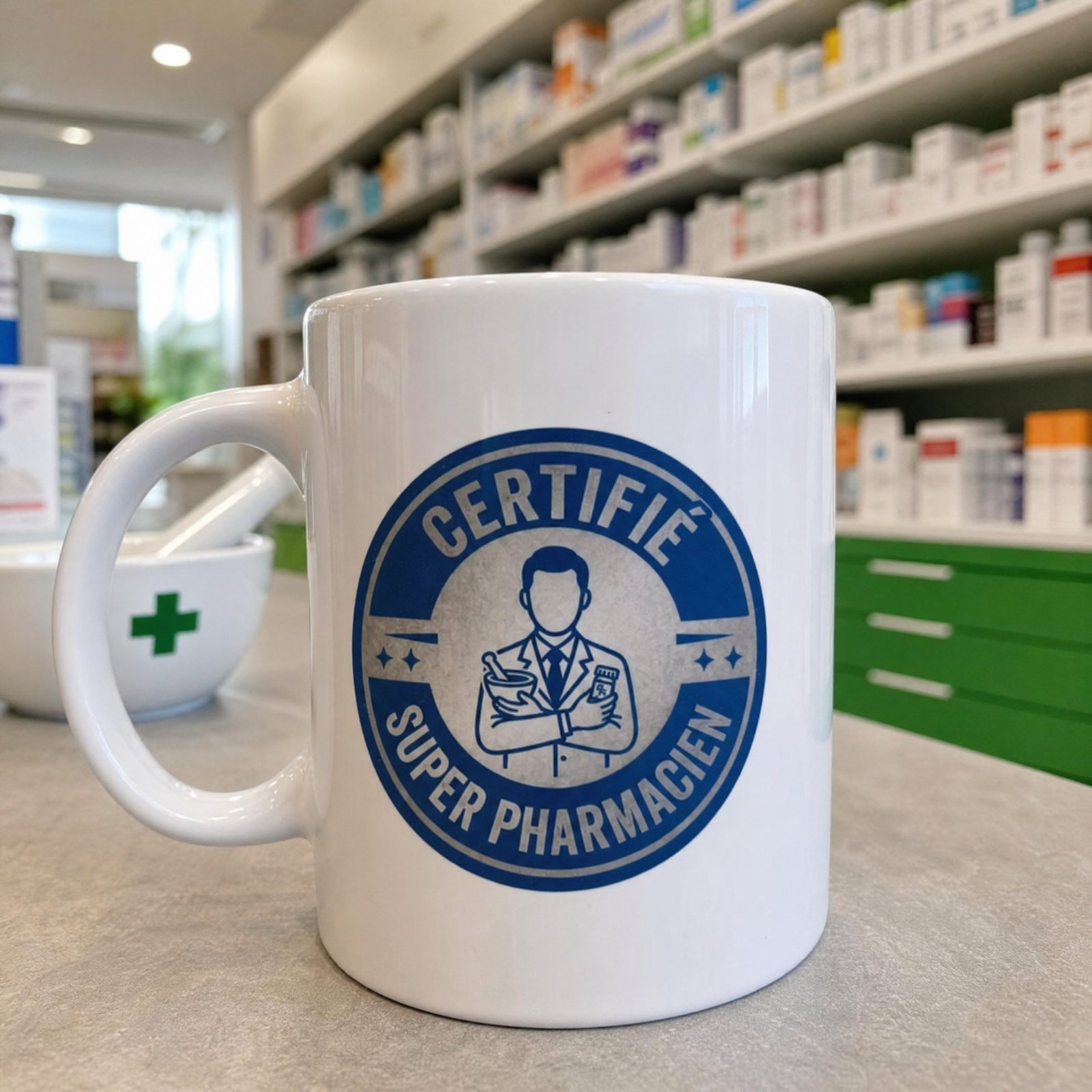 Mug Certifié Super Pharmacien