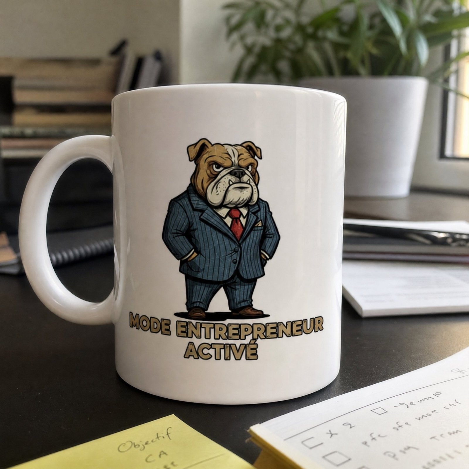 Mug Chien Mode Entrepreneur Activé