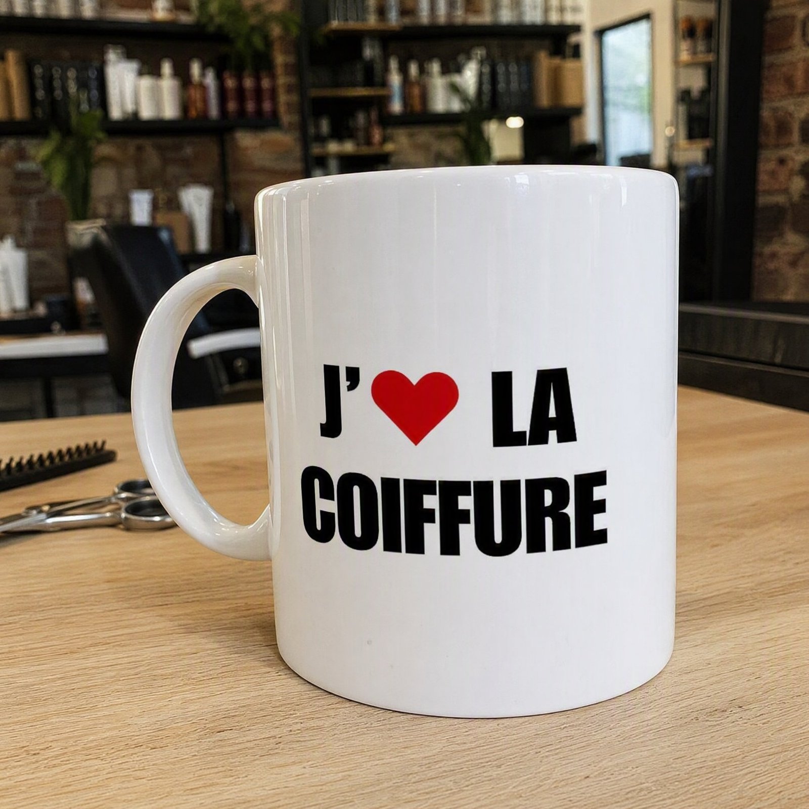 Mug Coiffure j&rsquo;aime la coiffure – Idée Cadeau Original