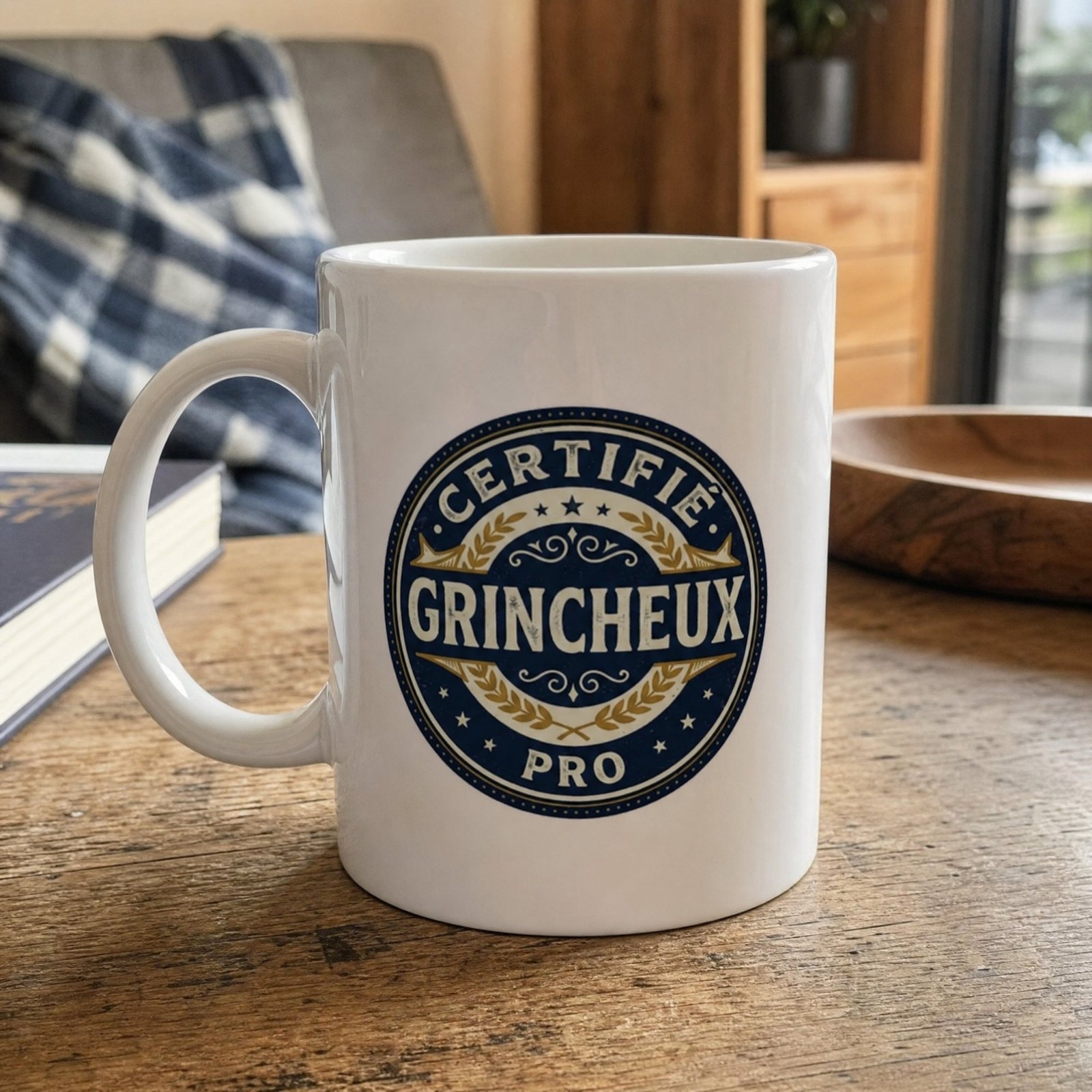 Mug Drôle Certifié Grincheux Pro
