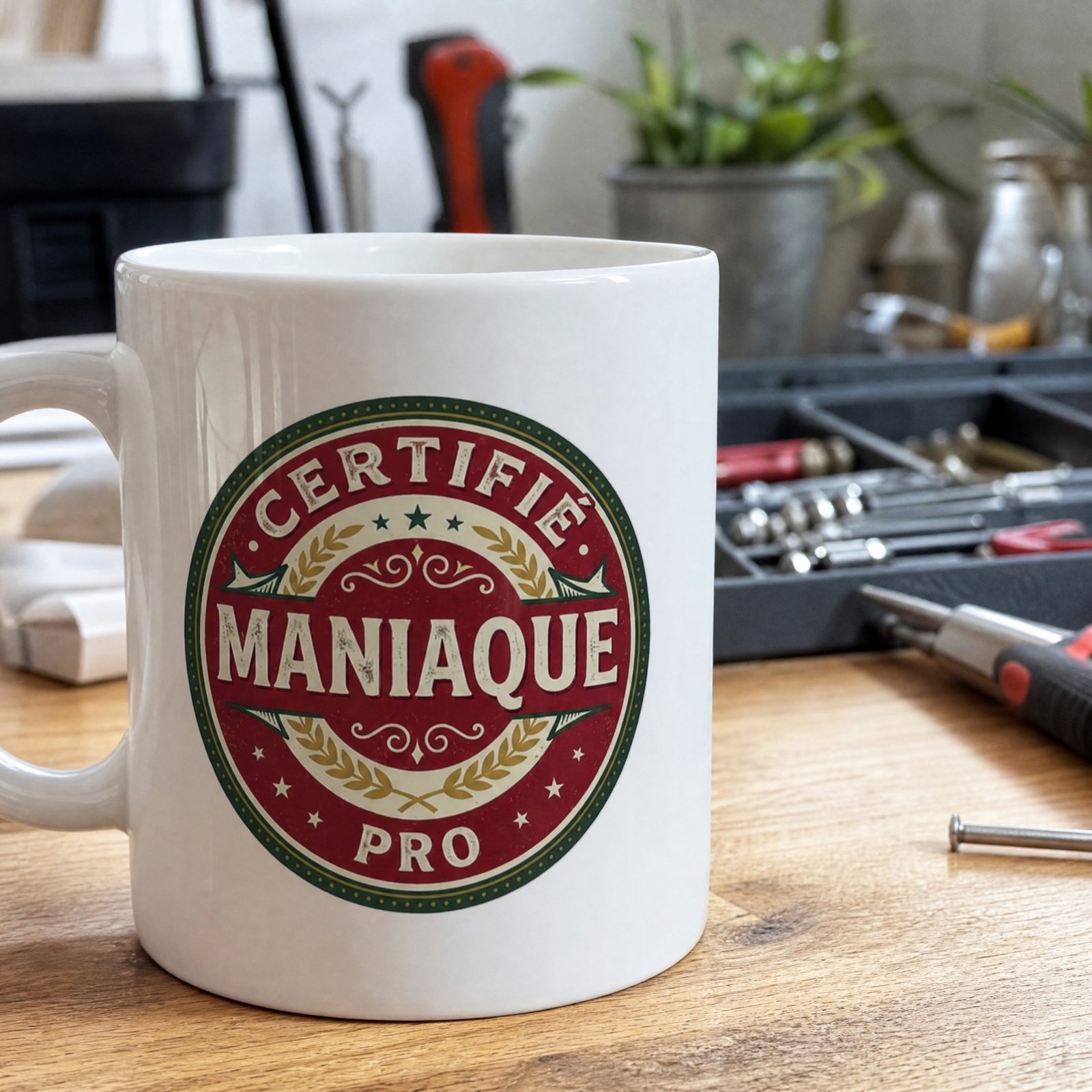 Mug Drôle Certifié Maniaque Pro