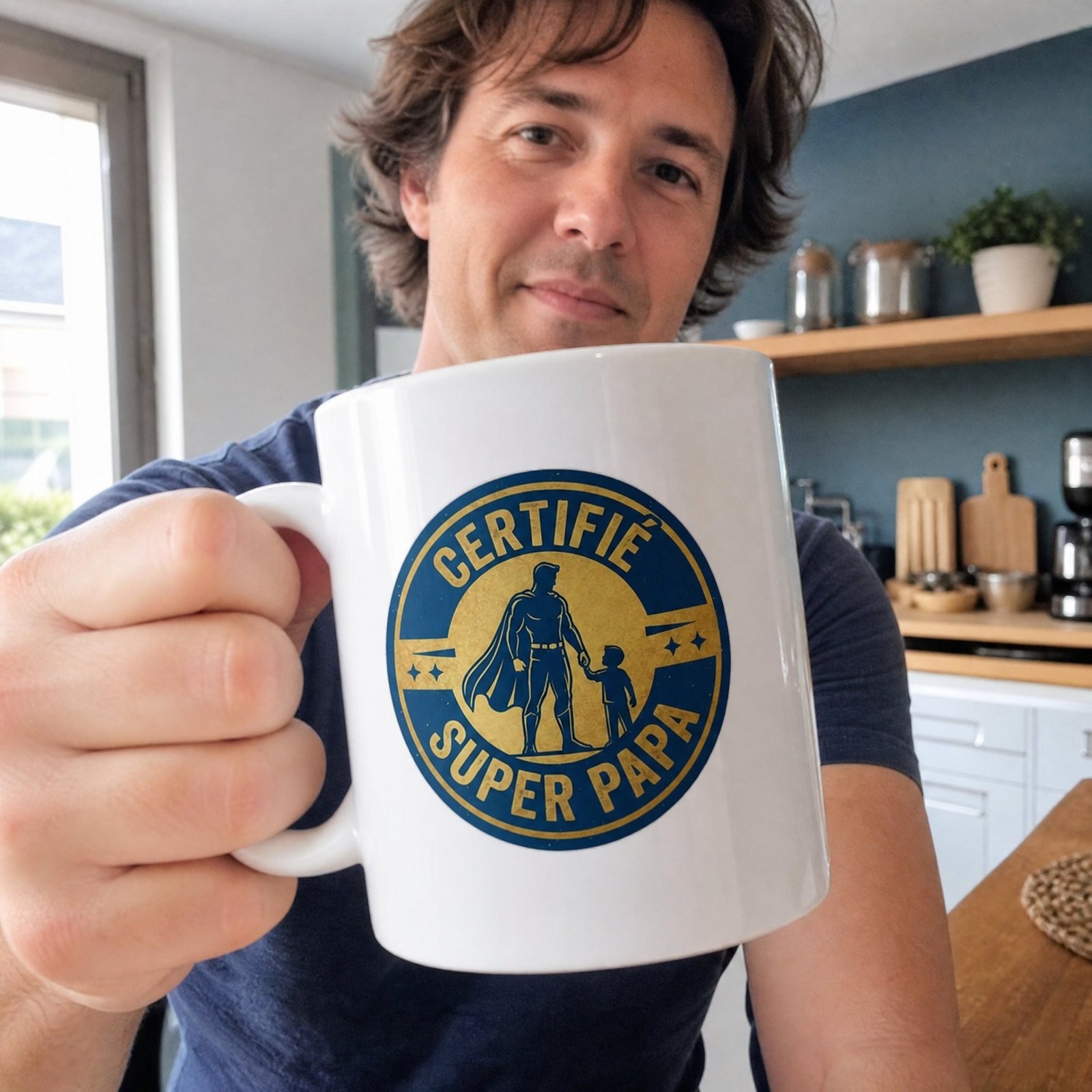 idee-cadeau-mug-drole-certifie-super-papa-1639 Mug Drôle Certifié Super Papa