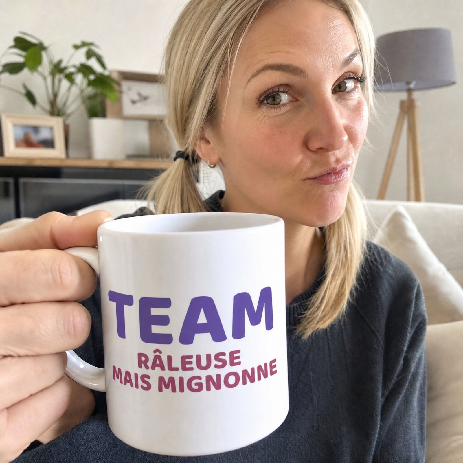 Mug Drôle Femme Team Râleuse mais Mignonne