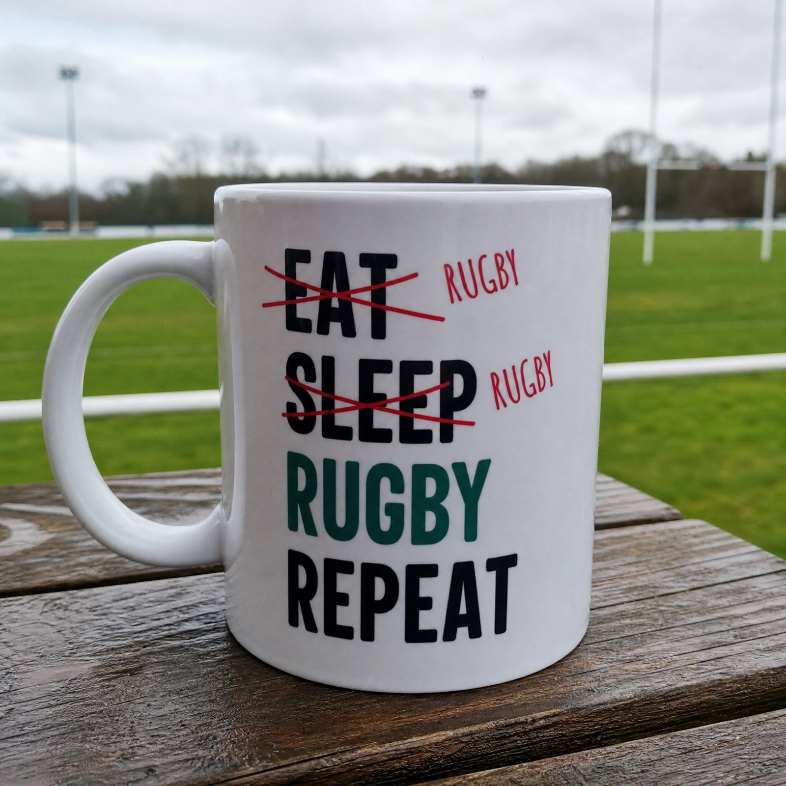 Mug eat sleep rugby