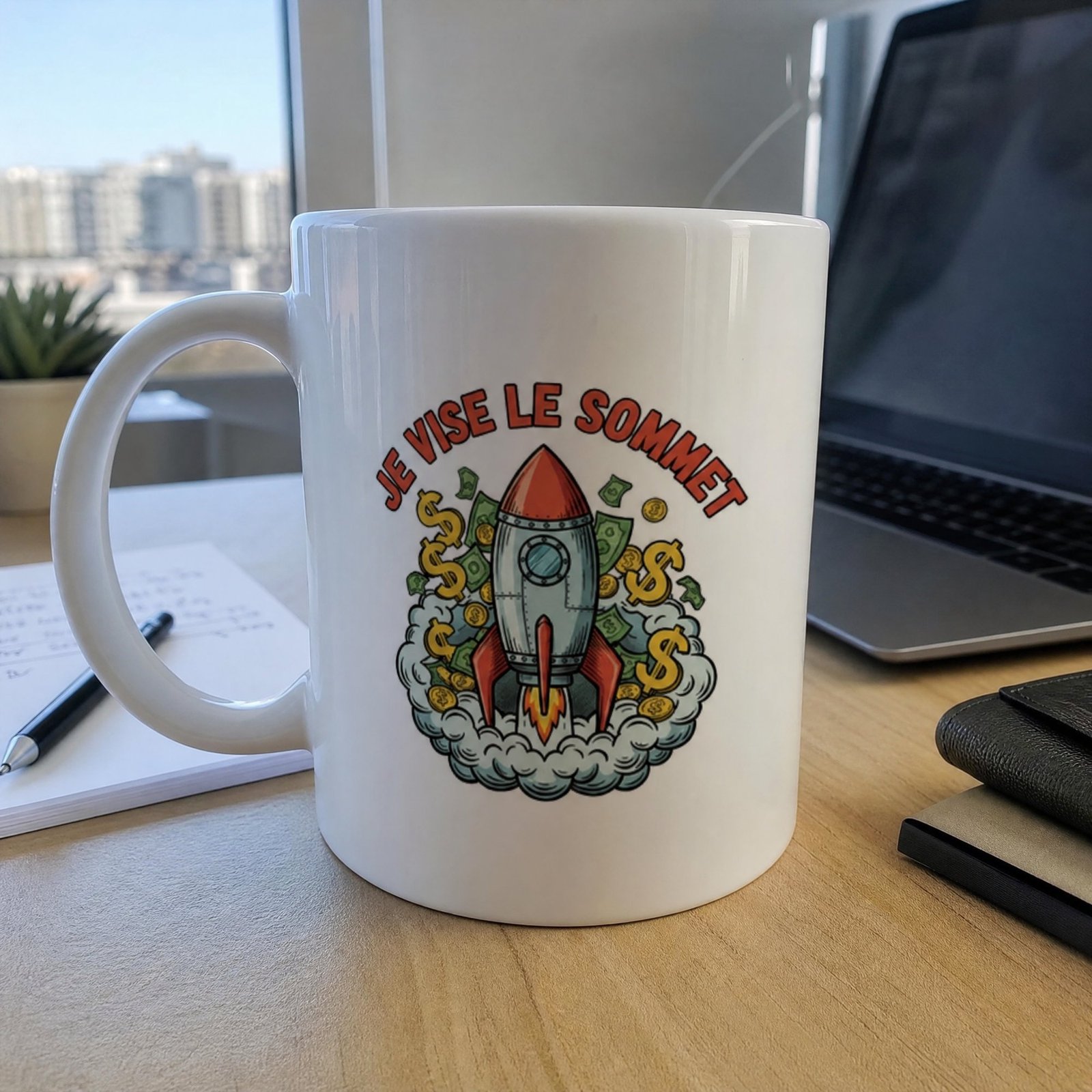 Mug entreprenur Je Vise Le Sommet