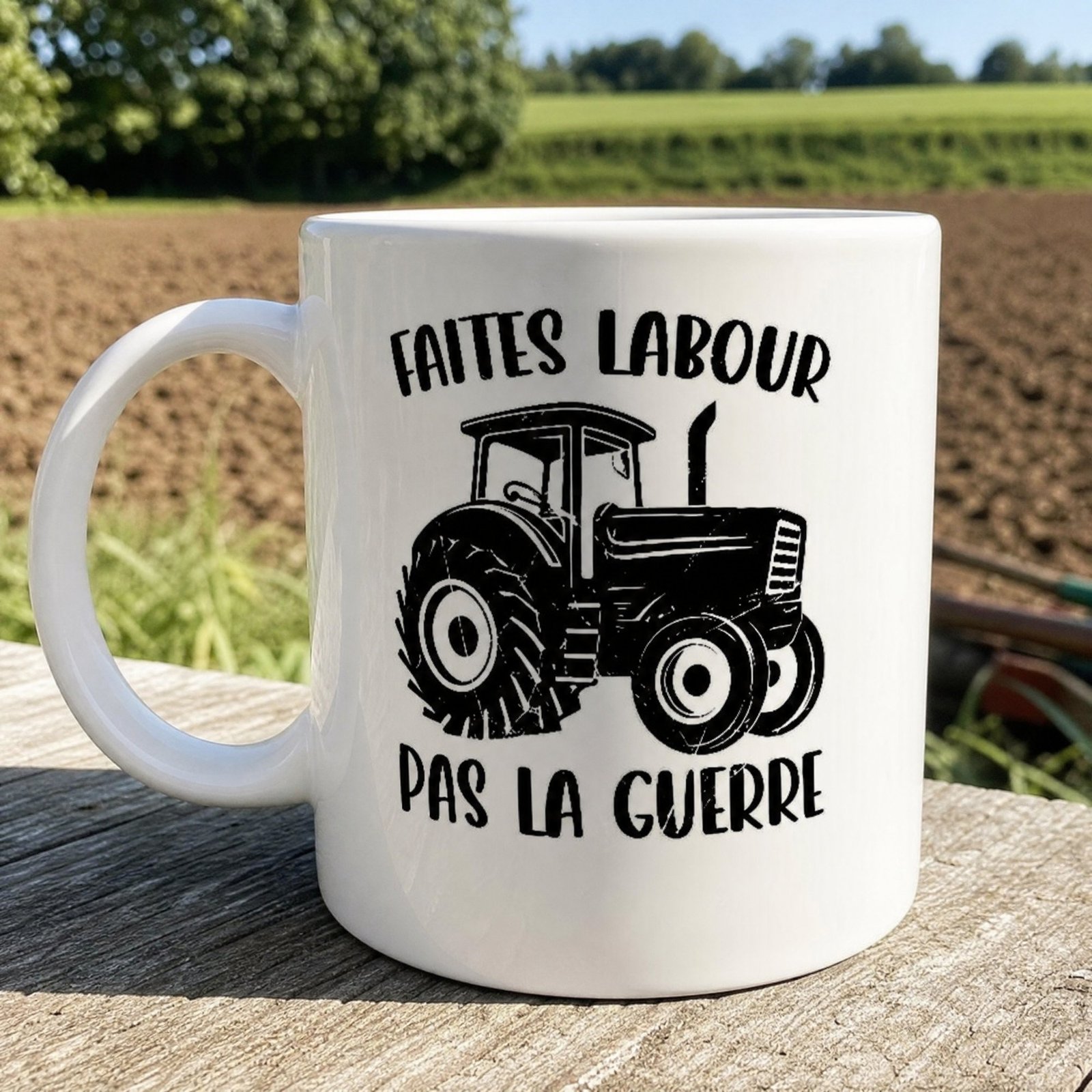 Mug Faites labour pas la guerre