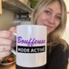 Mug Femme Humour Bouffeuse Mode activé