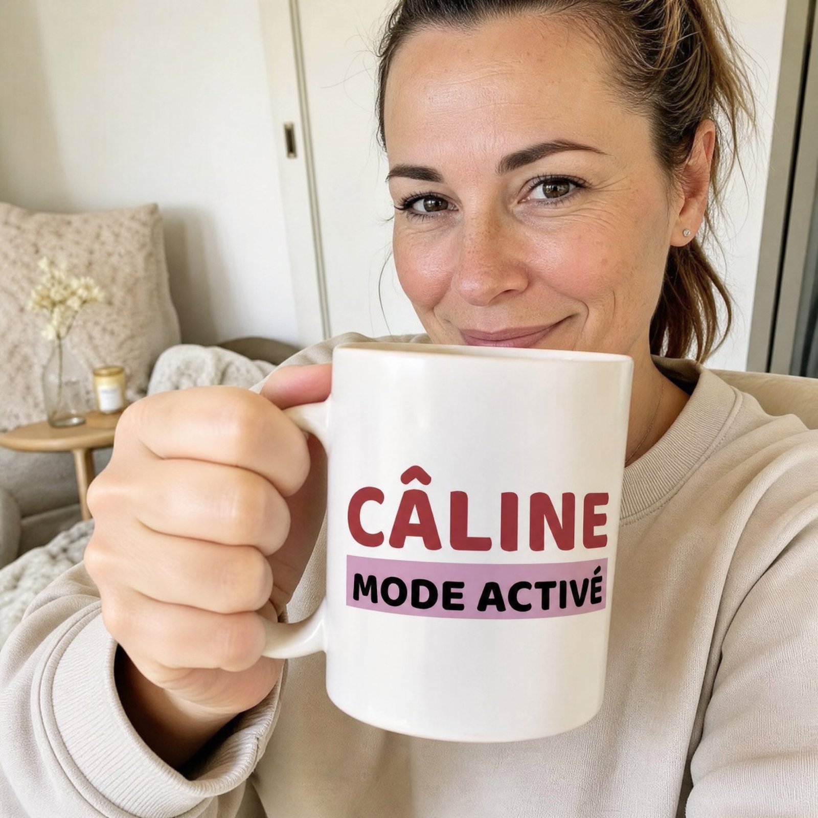 Mug Femme Humour Câline Mode Activé