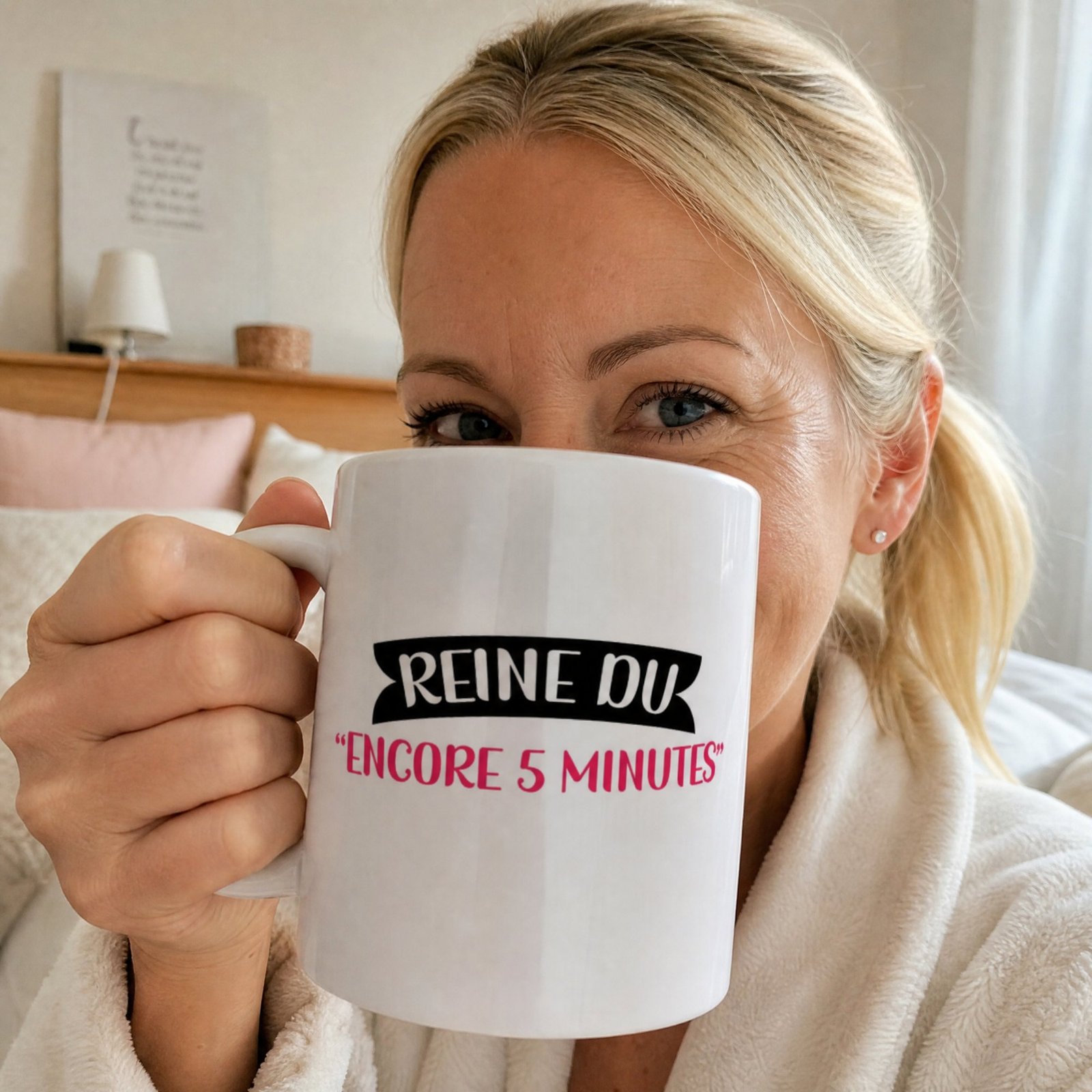 Mug Femme Humour Encore 5 Minutes