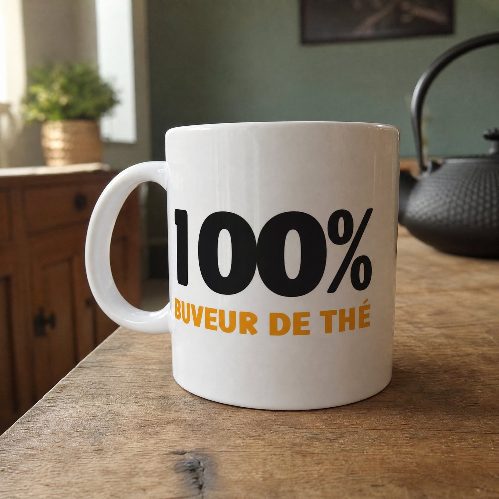 Mug Fun Homme Humour 100% Buveur de Thé