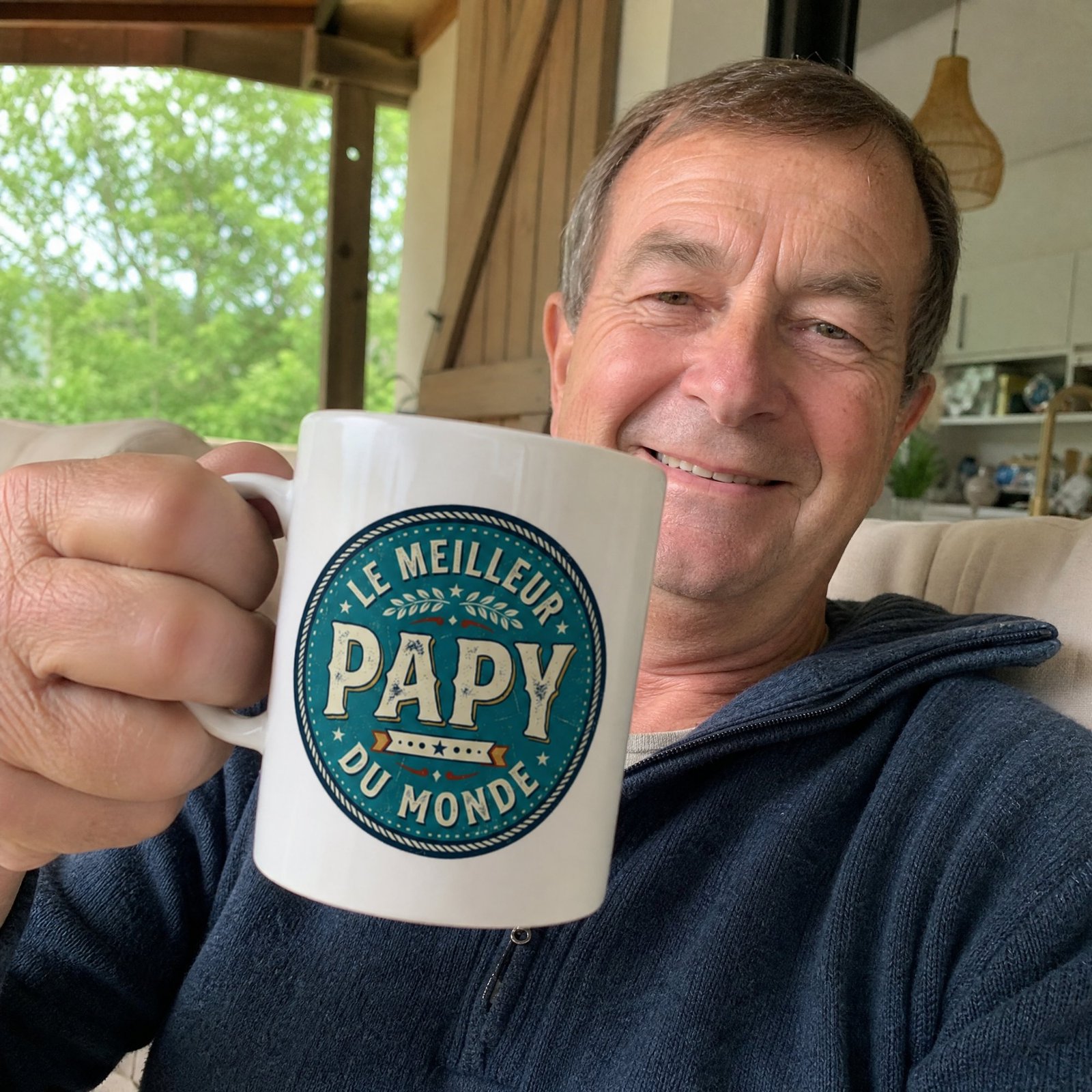 Mug grand pere fun Le Meilleur Papy du Monde