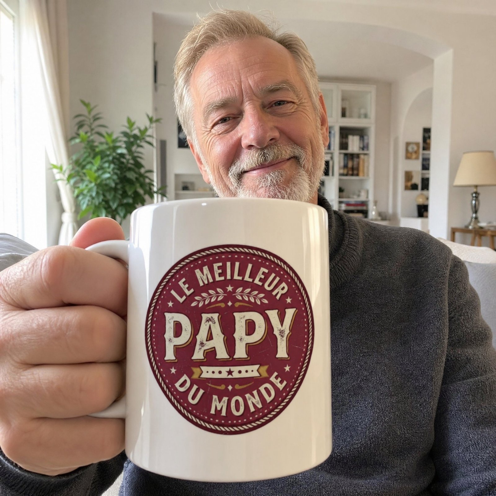 Mug grand pere Le Meilleur Papy du Monde
