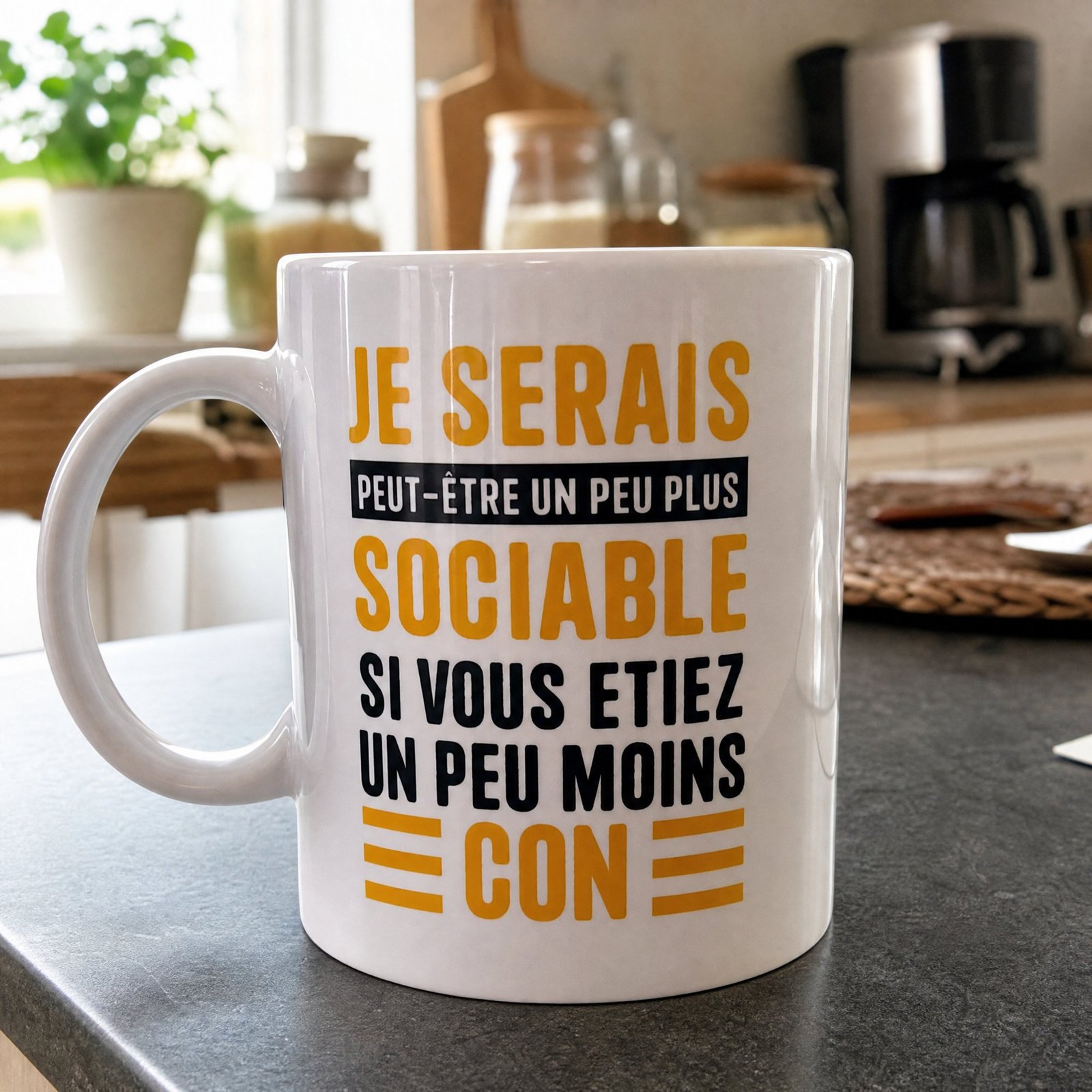 Mug Humour Je Serais Plus Sociable