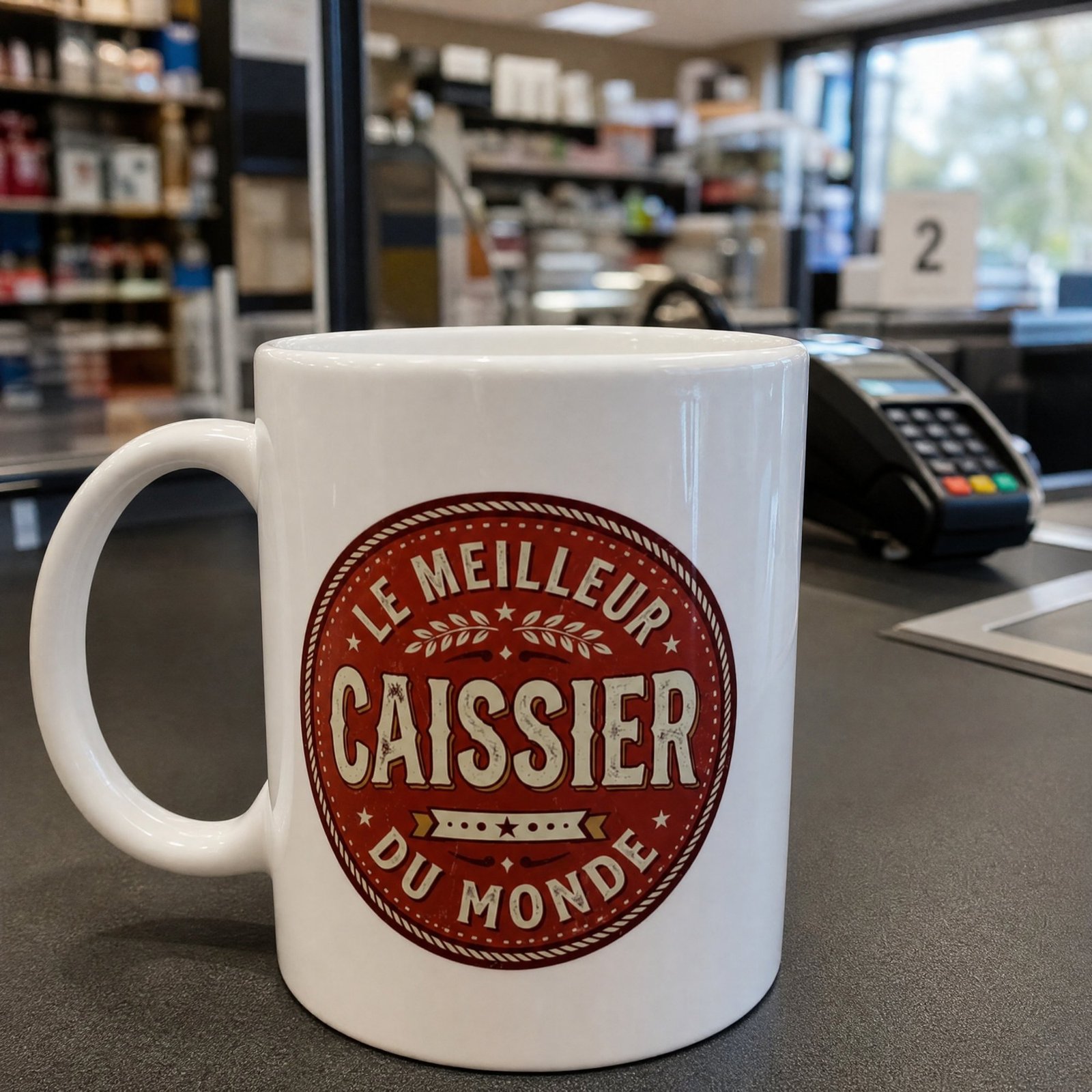 Mug Metier Le Meilleur Caissier du Monde