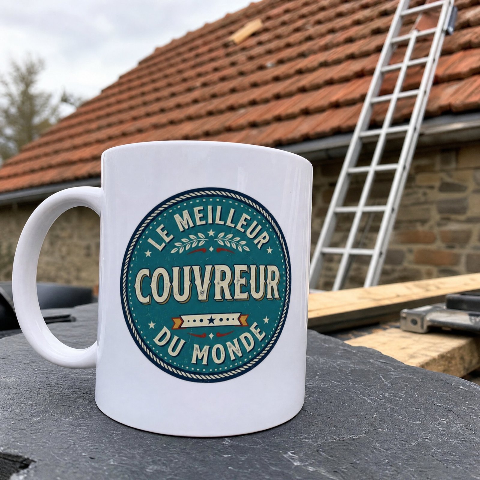 Mug Metier Le Meilleur Couvreur du Monde