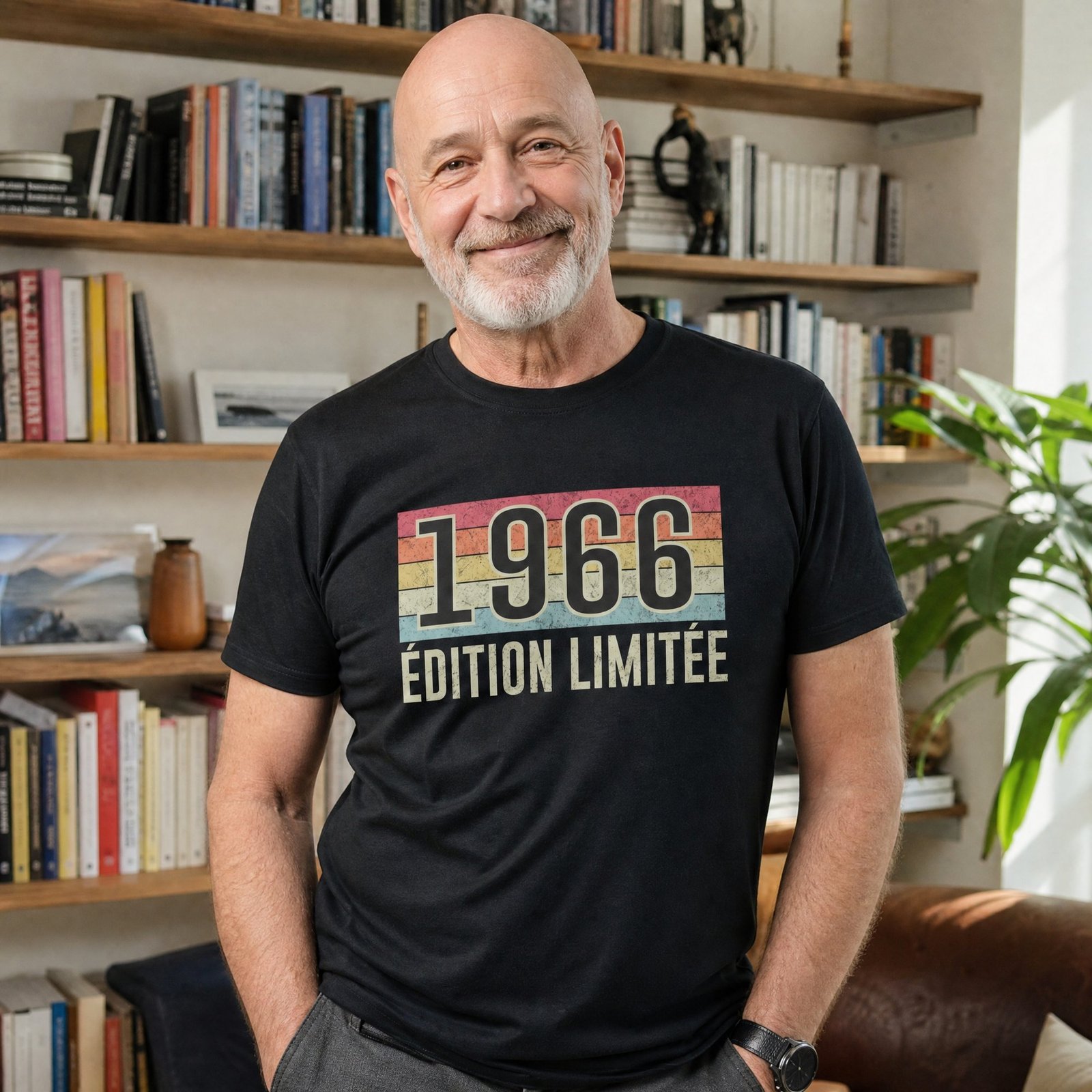 T shirt Année de naissance 1966