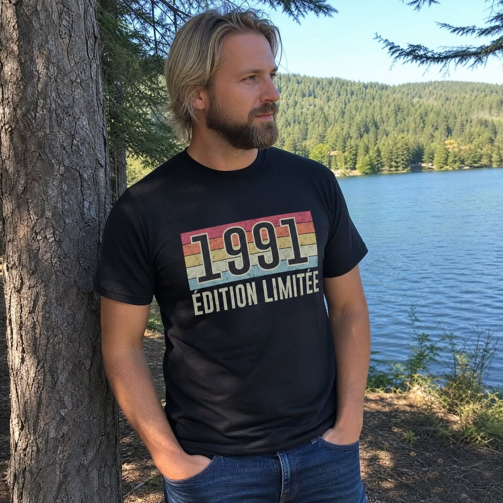 T shirt Année de naissance 1991