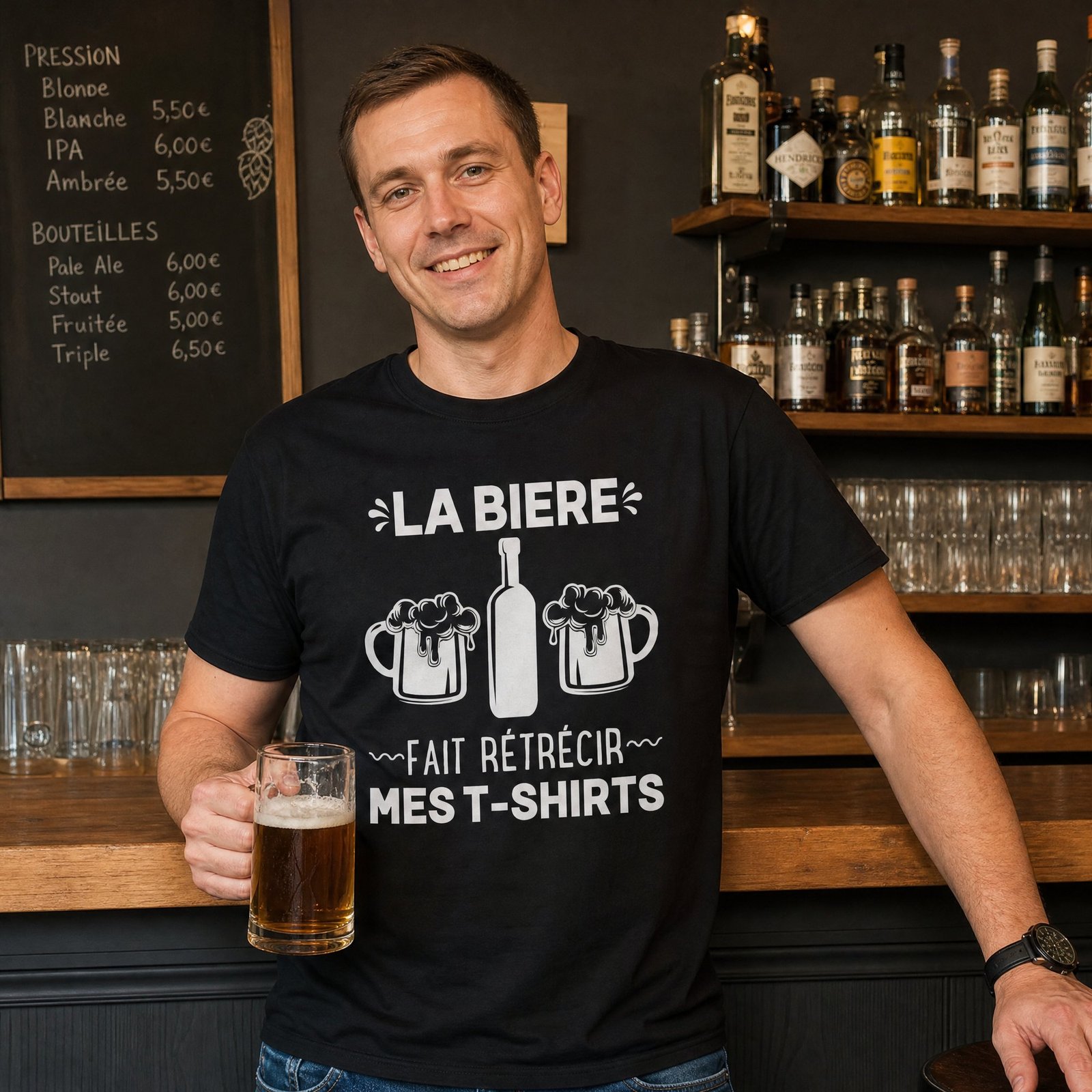 T shirt Apéro la bière fait rétécir mes t-shirts