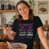 T shirt Chocolat Le chocolat est notre ennemi – Idée Cadeau Original