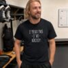 T-shirt Hockey J’peux pas j’ai hockey – texte minimaliste centré