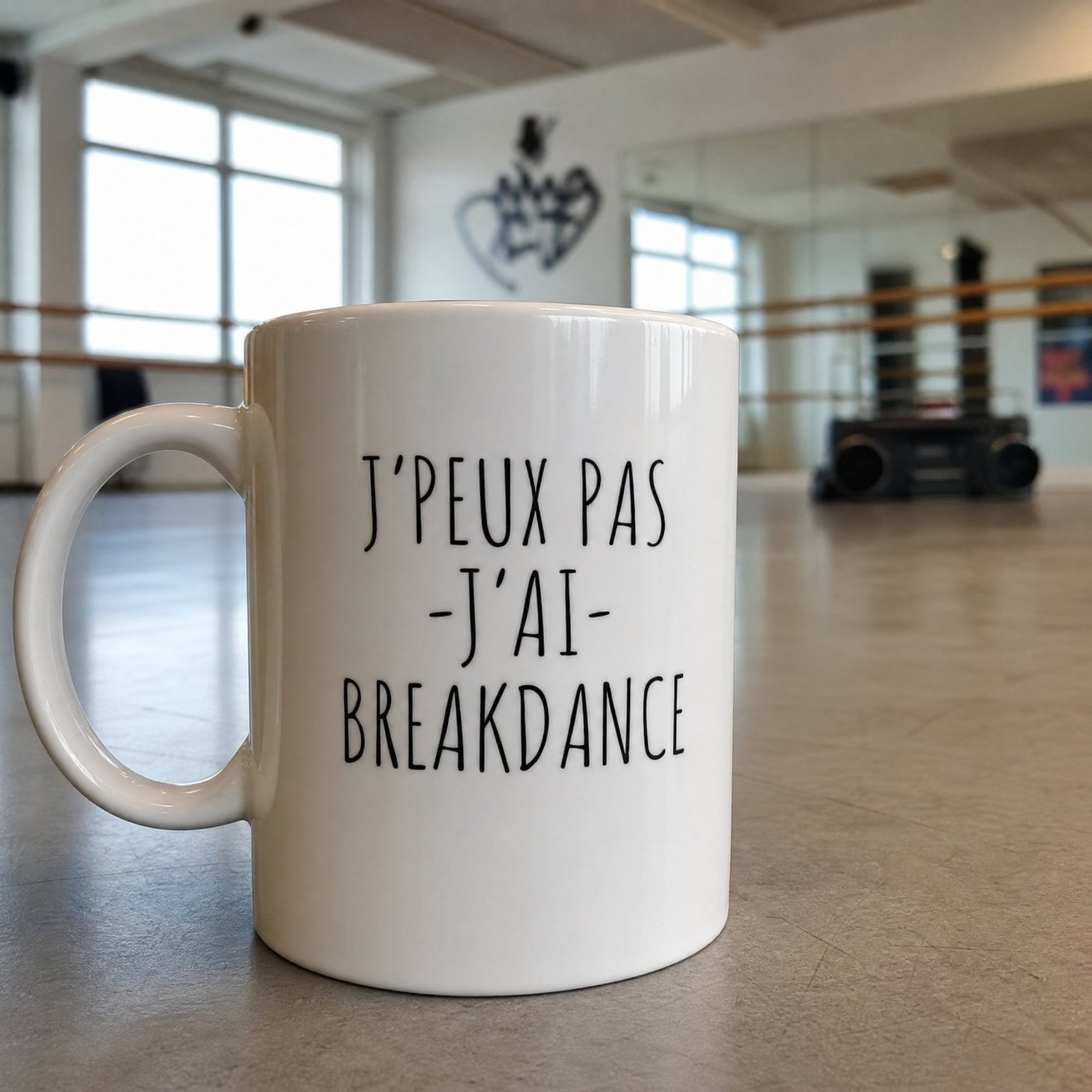 Tasse Breakdance J&rsquo;peux pas j&rsquo;ai breakdance – Idée Cadeau Original
