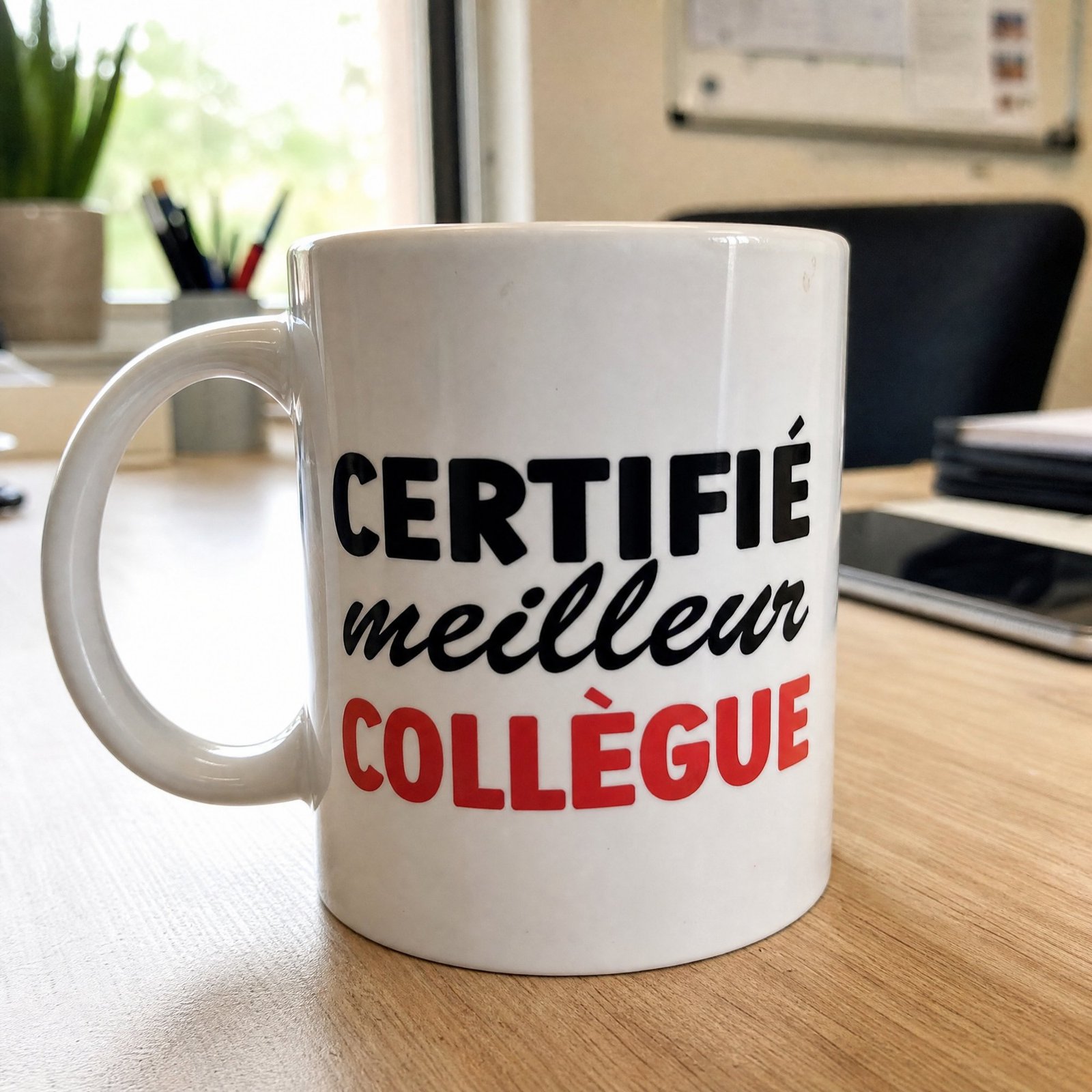 Tasse Humour Certifié Meilleur Collègue