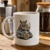 Tasse Rhinoceros Humour Mode Café Activé
